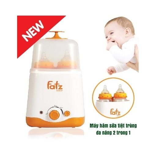 Máy hâm sữa tiệt trùng đa năng 2 bình cổ rộng Fatzbaby FB3011SL