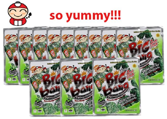 Snack Rong Biển Taokaenoi BIG BANG vị Truyền Thống Lốc 12 gói 6g