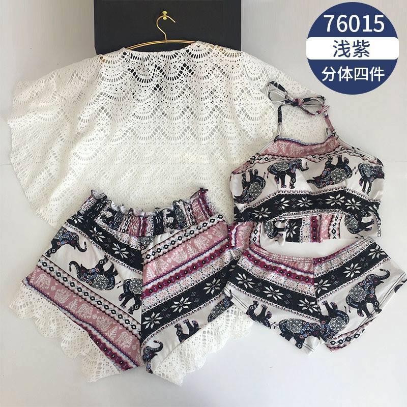 Nơi bán Set bikini 4 món kèm áo ren cực đẹp