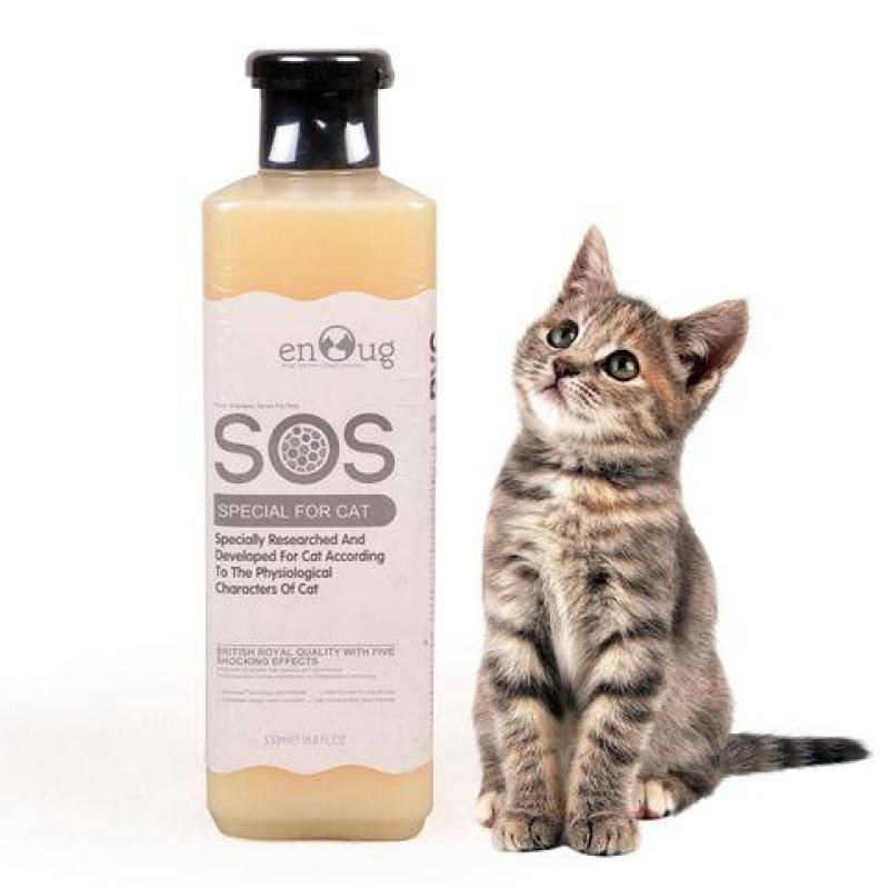 Sữa tắm cao cấp cho thú cưng SOS 530ml - màu trắng cho mèo