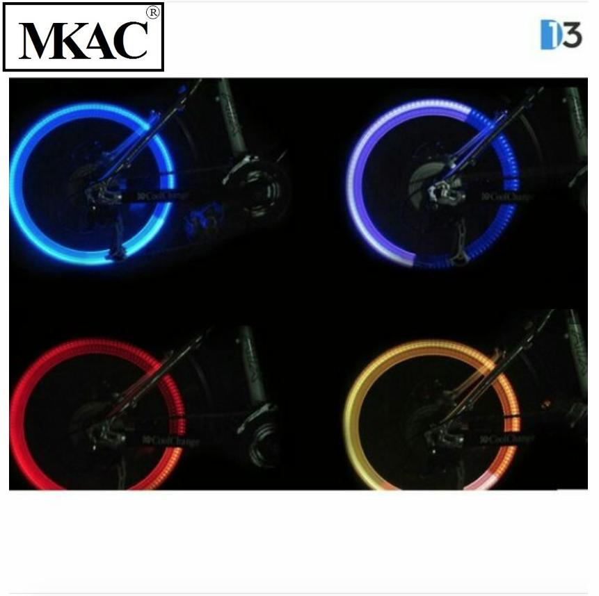Đèn led gắn van xe chạy màu