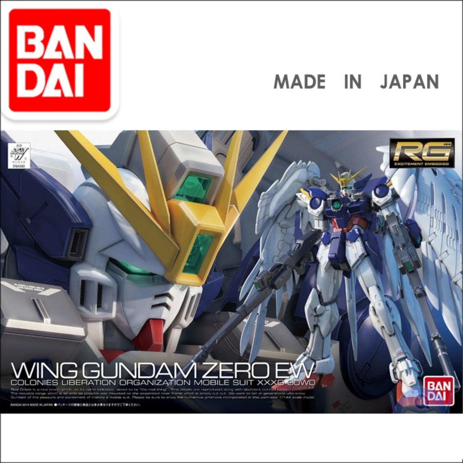Mô hình gundam bandai 1/144 rg xxxg-00w0 wing gundam zero ew serie real grade