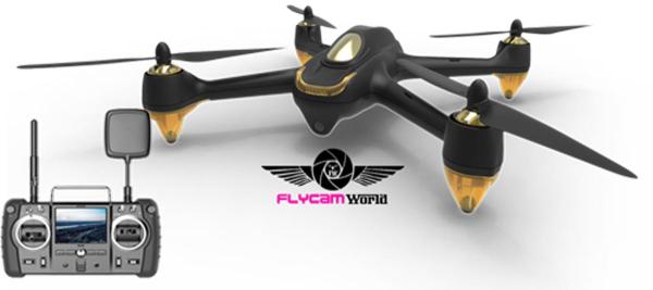 Máy Bay Flycam Hubsan H501S-Phiên bản cao cấp màu 1080P camera GPS màu đen