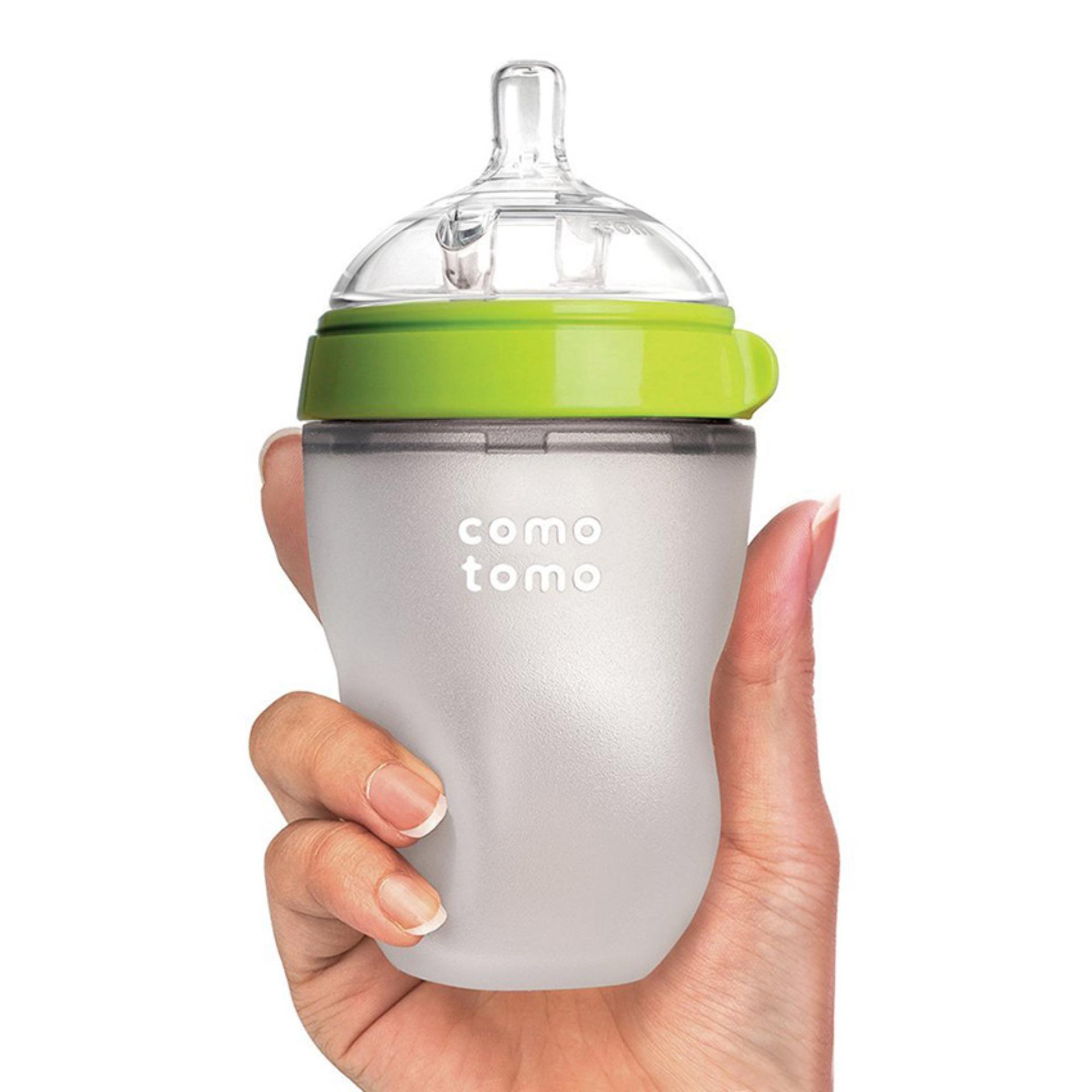 Bình sữa comotomo siêu mềm 250ml - xanh
