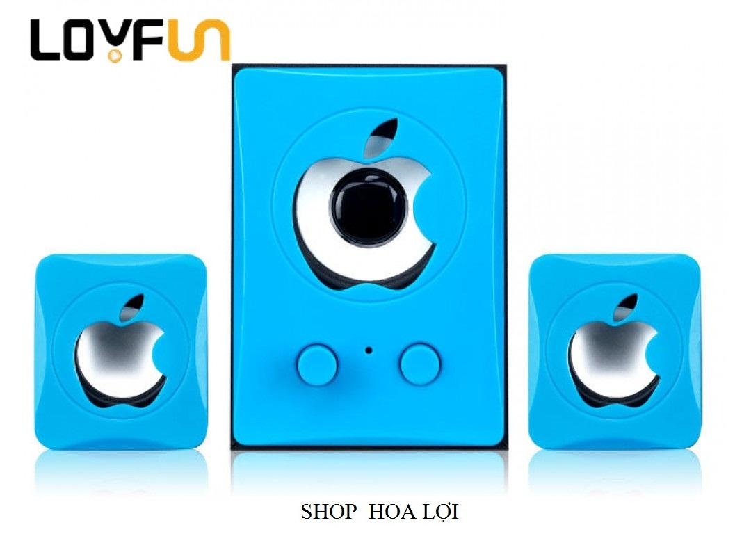 Loa máy tính LOYFUN D100 âm thanh 2.1 Tặng cóc sạc