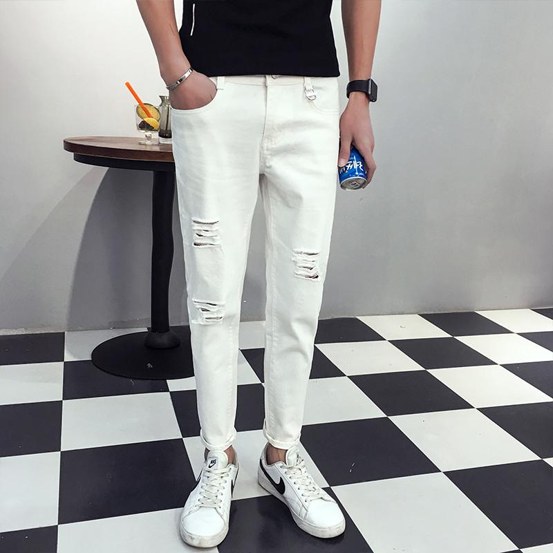 [HCM]Quần Jean Nam Trắng Phong cách . ( jean co giãn tốt)