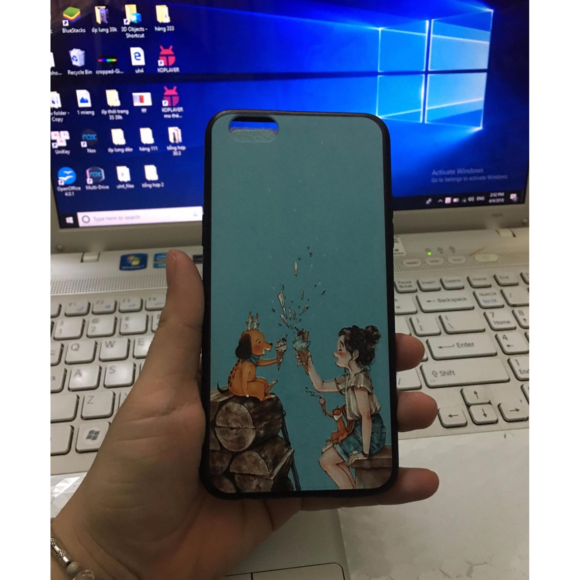 Ốp lưng dẻo màu cho Oppo F3 tặng kính cường lực