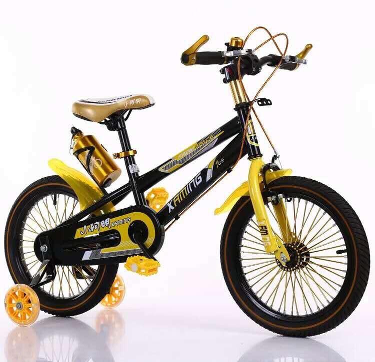 XE ĐẠP THỂ THAO CHO NAM TỪ 5 TUỔI ĐẾN 7 TUỔI BÁNH PHỤ PHÁT SÁNG SIZE 16INCH