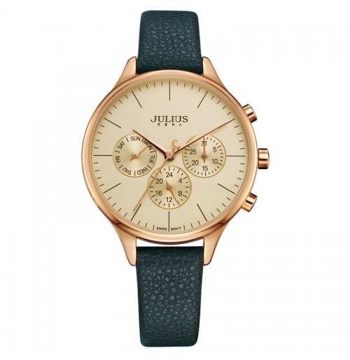 Đồng hồ nữ ja-952e julius hàn quốc dây da