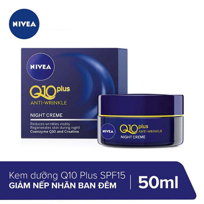 Kem Dưỡng Giảm Nếp Nhăn Ban Đêm Nivea Q10 Plus 50ml _ 81289