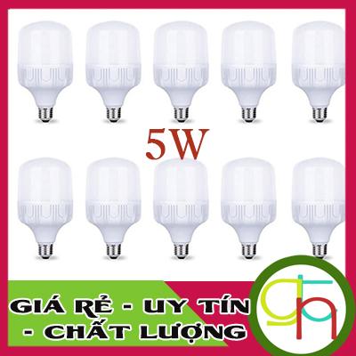 Bộ 10 Bóng đèn Led trụ 5w tiết kiệm điện sáng trắng