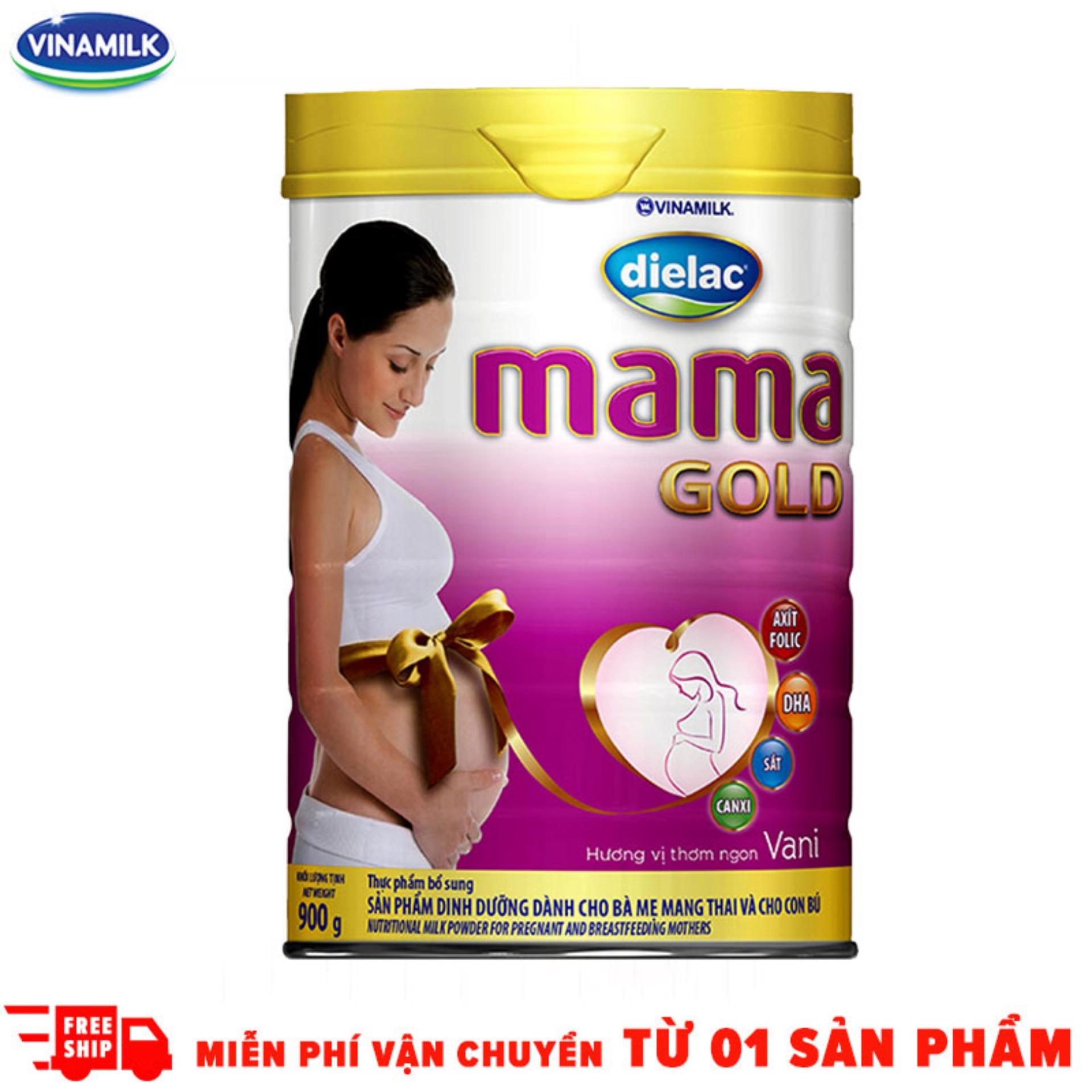 Sữa Bột Dielac Mama Gold- Hộp Thiếc 900g_sữa Bầu Cho Mẹ By Vinamilk