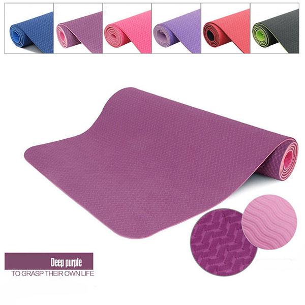 Thảm tập yoga tpe 2 lớp cao cấp