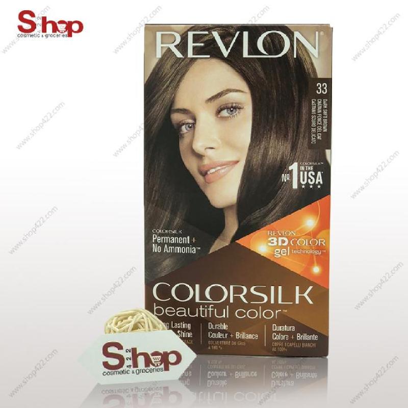 Thuốc nhuộm tóc Revlon Colorsilk 33 Dark Soft Brown