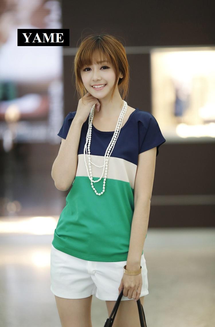 Áo Voan Nữ Ngắn Tay Mùa Hè YAME  SVN289XD