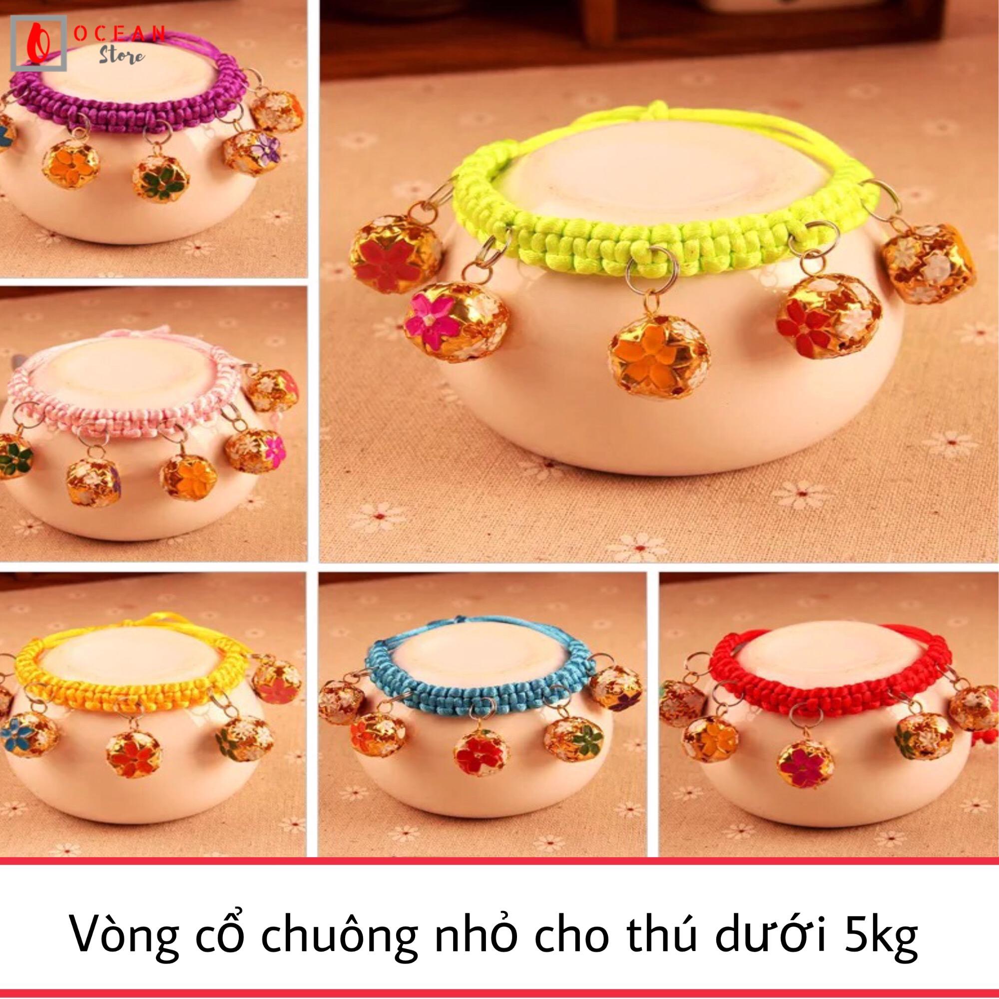 Vòng cổ có chuông nhỏ cho chó mèo dưới 5kg - Phụ kiện thú cưng V02