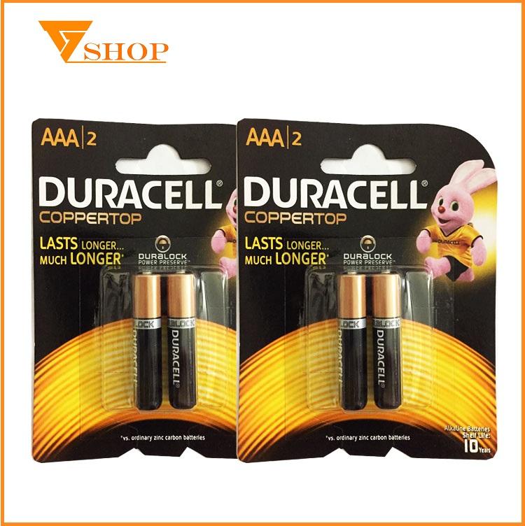 Combo 2 Vỉ pin AAA Duracell Alkaline (1 vỉ 2 viên)