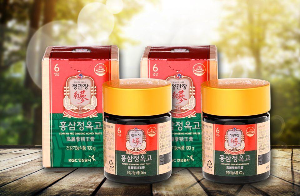 Tinh chất hồng sâm và mật ong 100g - korean red ginseng extract with honey paste 100g