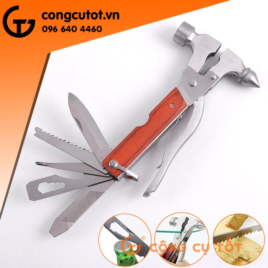 Búa thoát hiểm bỏ túi, búa rìu đa năng, búa nhổ đinh mini