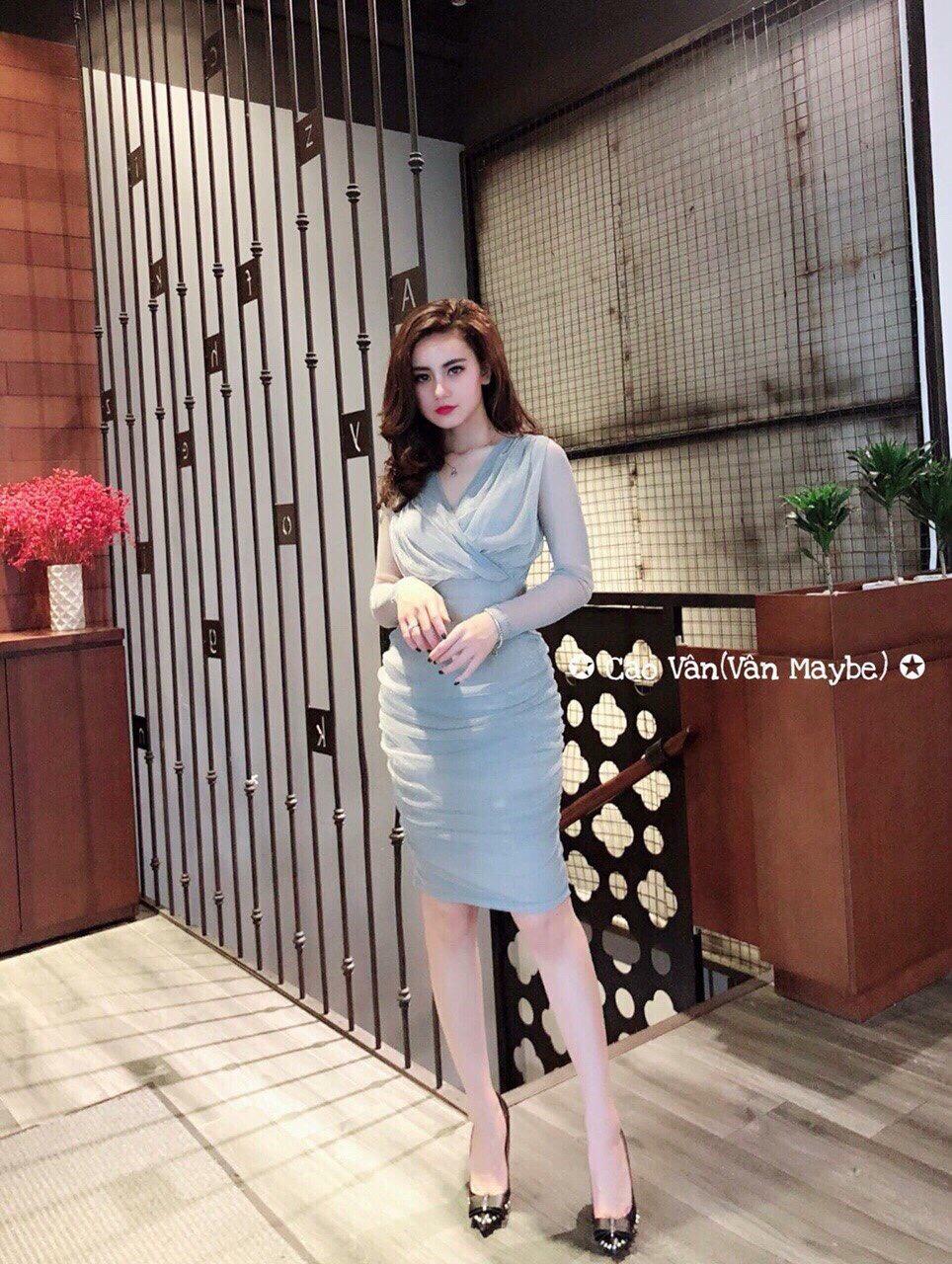 ĐẦM BODY VẢI NHŨ KIM TUYẾN HÀNG THIẾT KẾ CAO CẤP