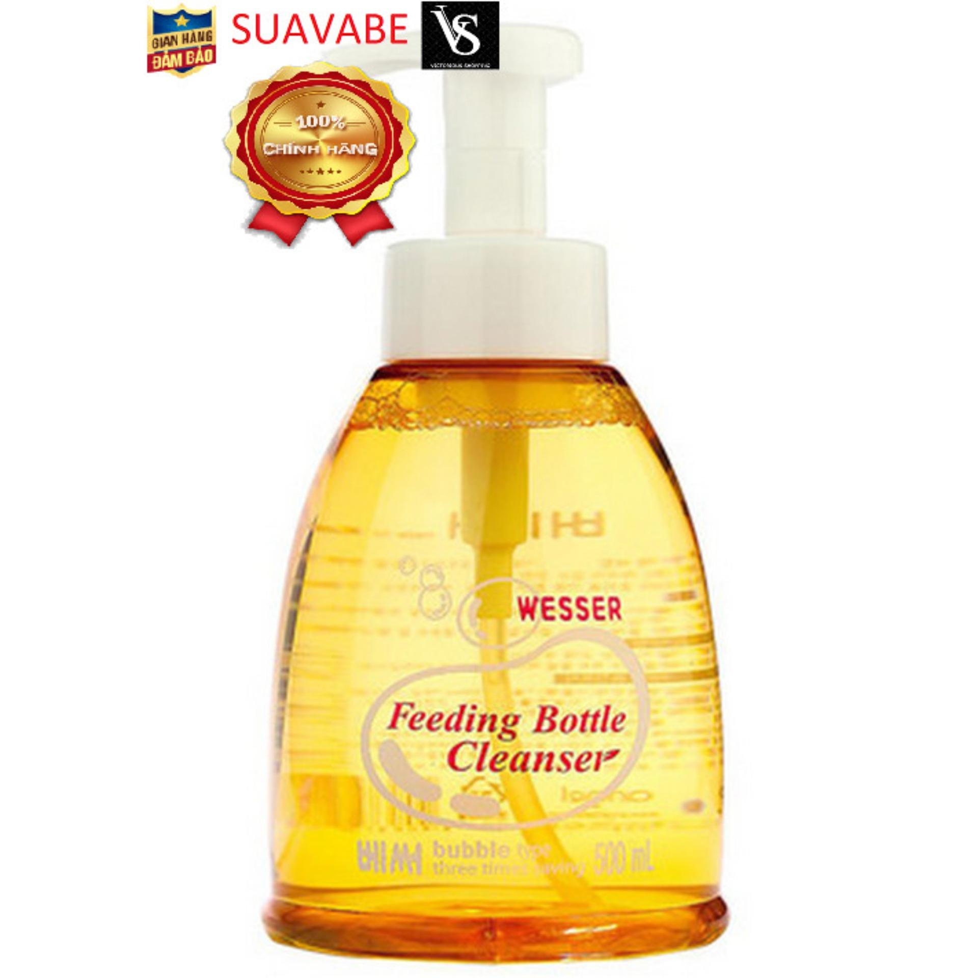 Nước rửa bình sữa Wesser dạng chai 500ml
