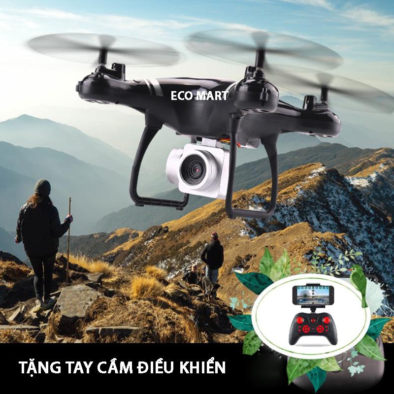 Flycam giá rẻ, Camera flycam, may bay dieu khien - Máy bay Flycam KY101 cao cấp, kết nối Wifi với điện thoại, Bảo Hành uy tín 1 Đổi 1 (Đen)
