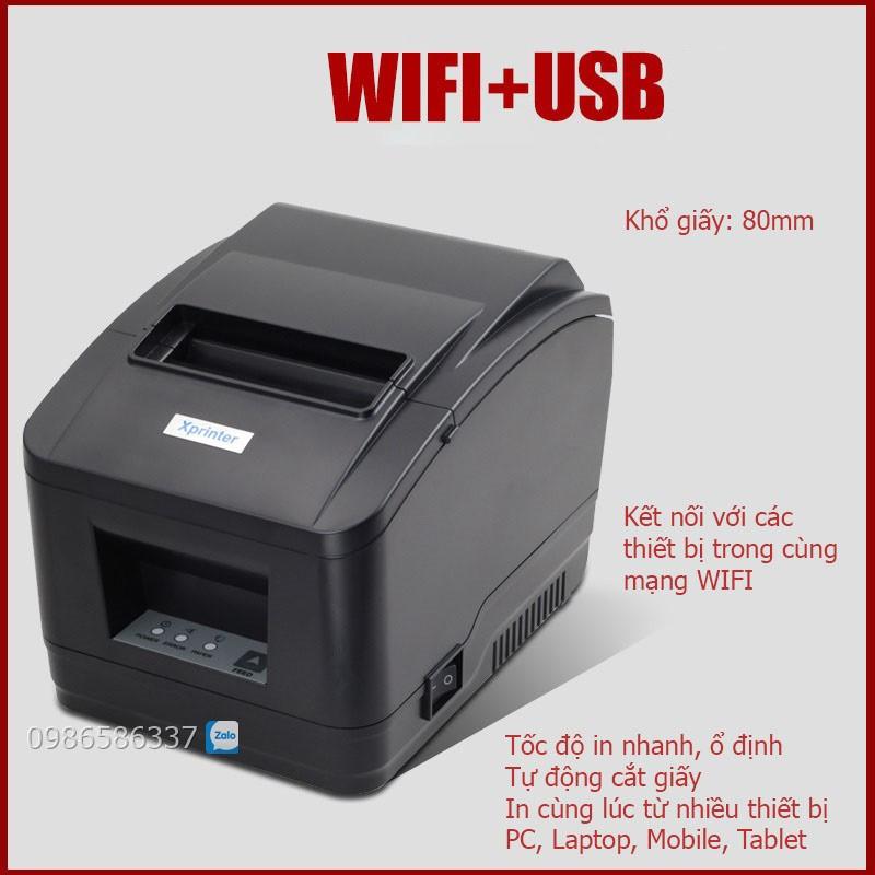 BÁO GIÁ MÁY IN HÓA ĐƠN KPOS BPT3 | Shopee Lazada Sendo Tiki mới nhất 76 Máy In Hóa Đơn K80 WIFI In Bill Chuyển Nhiệt Khổ 80mm Tự Động Cắt Giấy Xprinter N160w Dùng Cho Điện Thoại