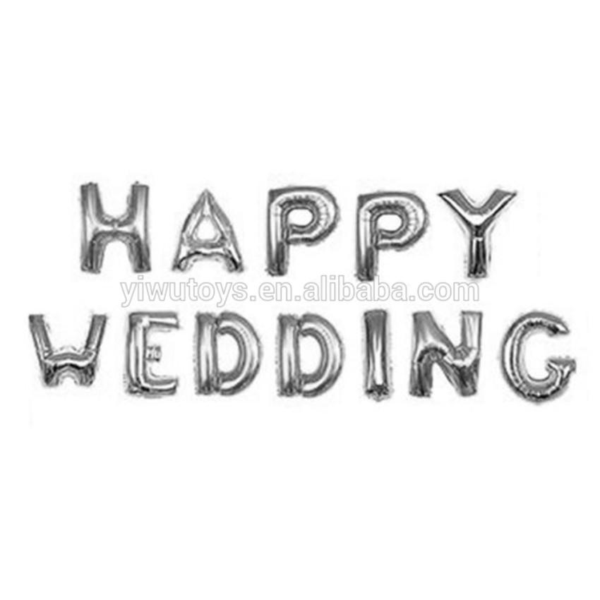 Bộ chữ happy wedding