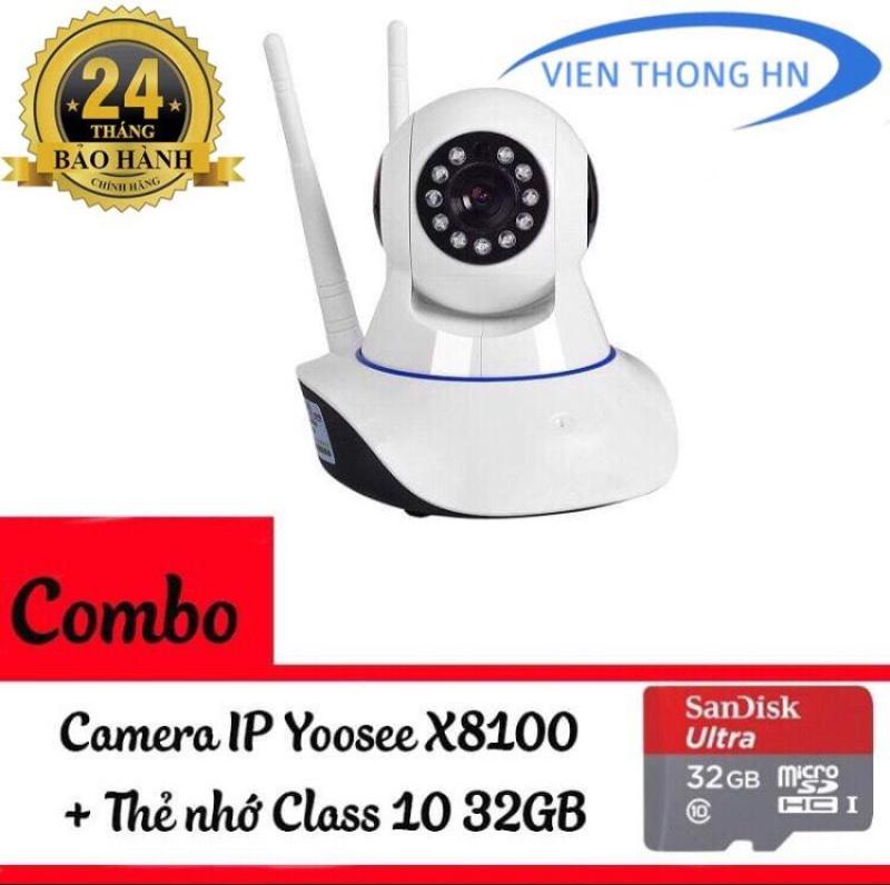 Camera YOOSEE WIFI IP XOAY 360 ĐỘ 2 RÂU 720P - KÈM THẺ NHỚ 32GB
