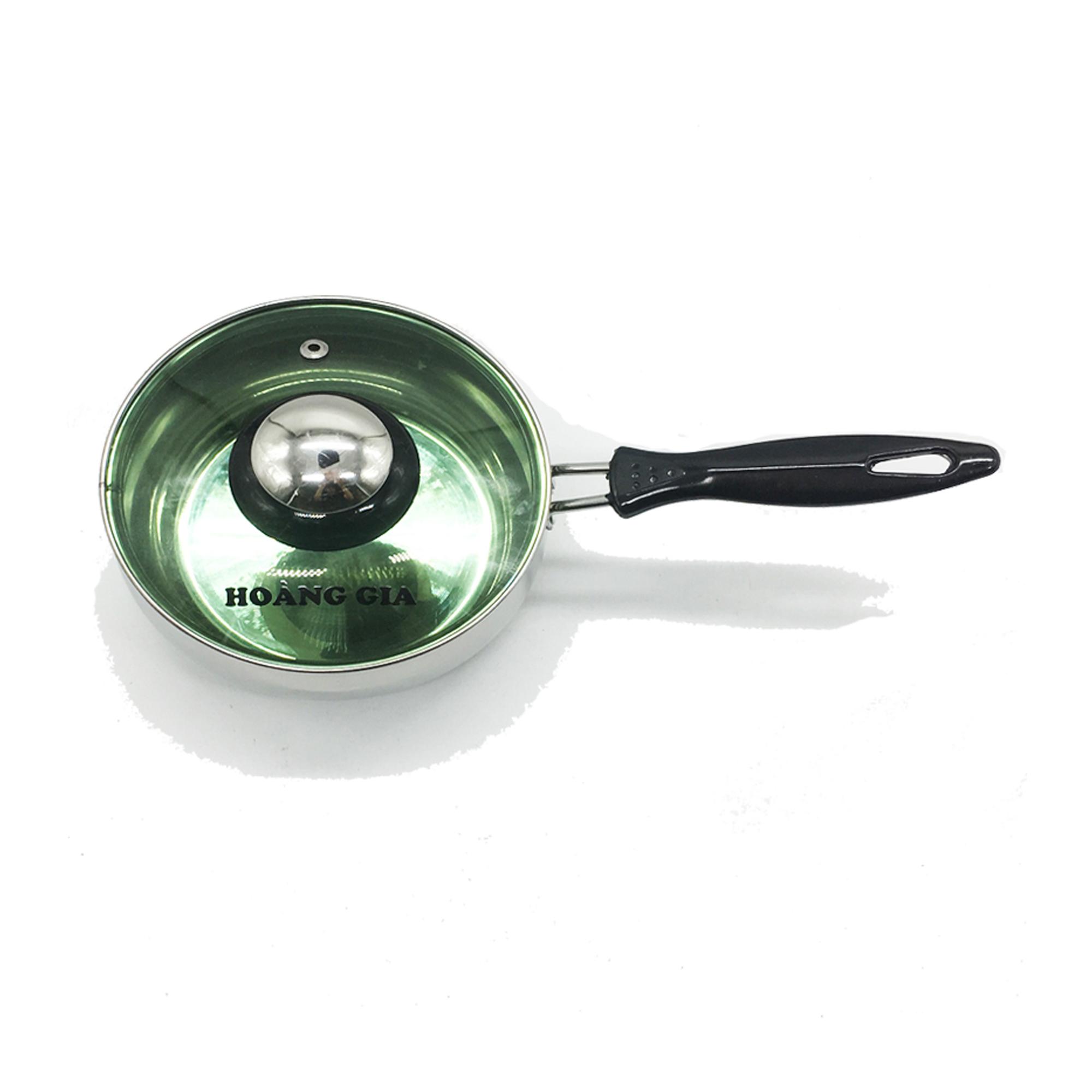 Nồi quấy bột inox Hoàng Gia 18cm 2 đáy