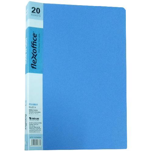 Bìa 20 Lá A4 Flexoffice ( màu xanh nhạt)
