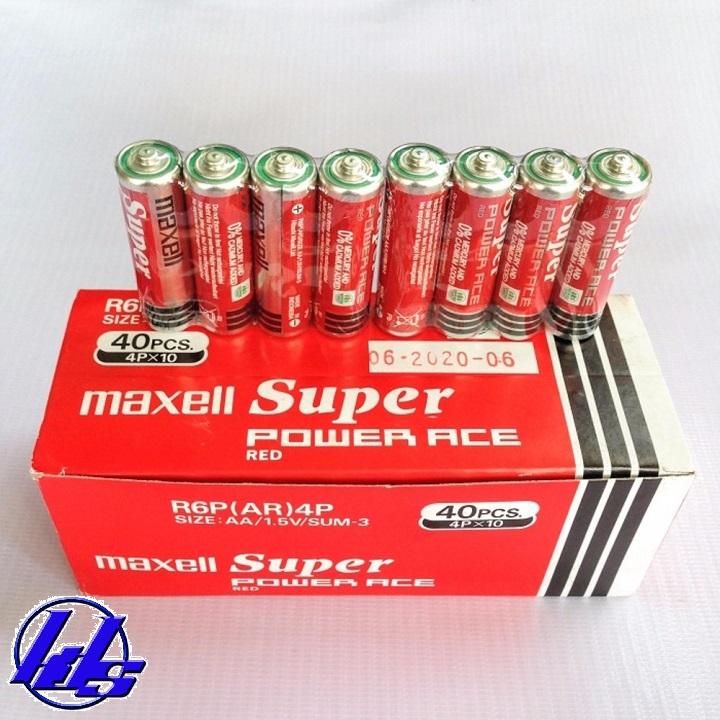 Pin Aa Maxell R6par4p Super Ace Hộp 40 Viên