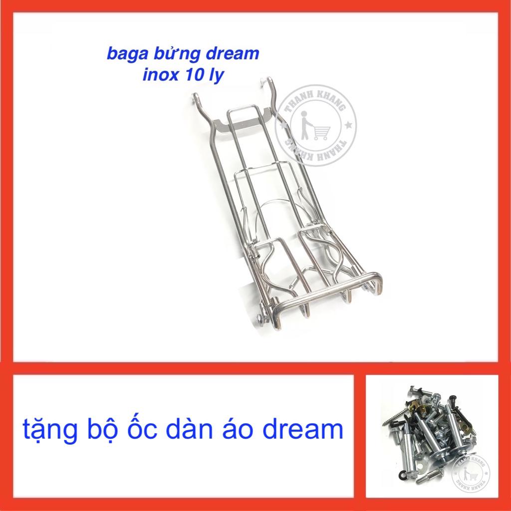Baga inox bửng dream 10 ly thanh khang tặng bộ ốc dàn áo dream 006000633 006000544