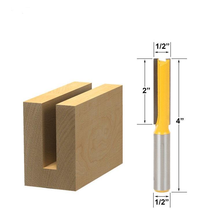 Mũi phay thẳng, rãnh thẳng, cốt 12.7mm