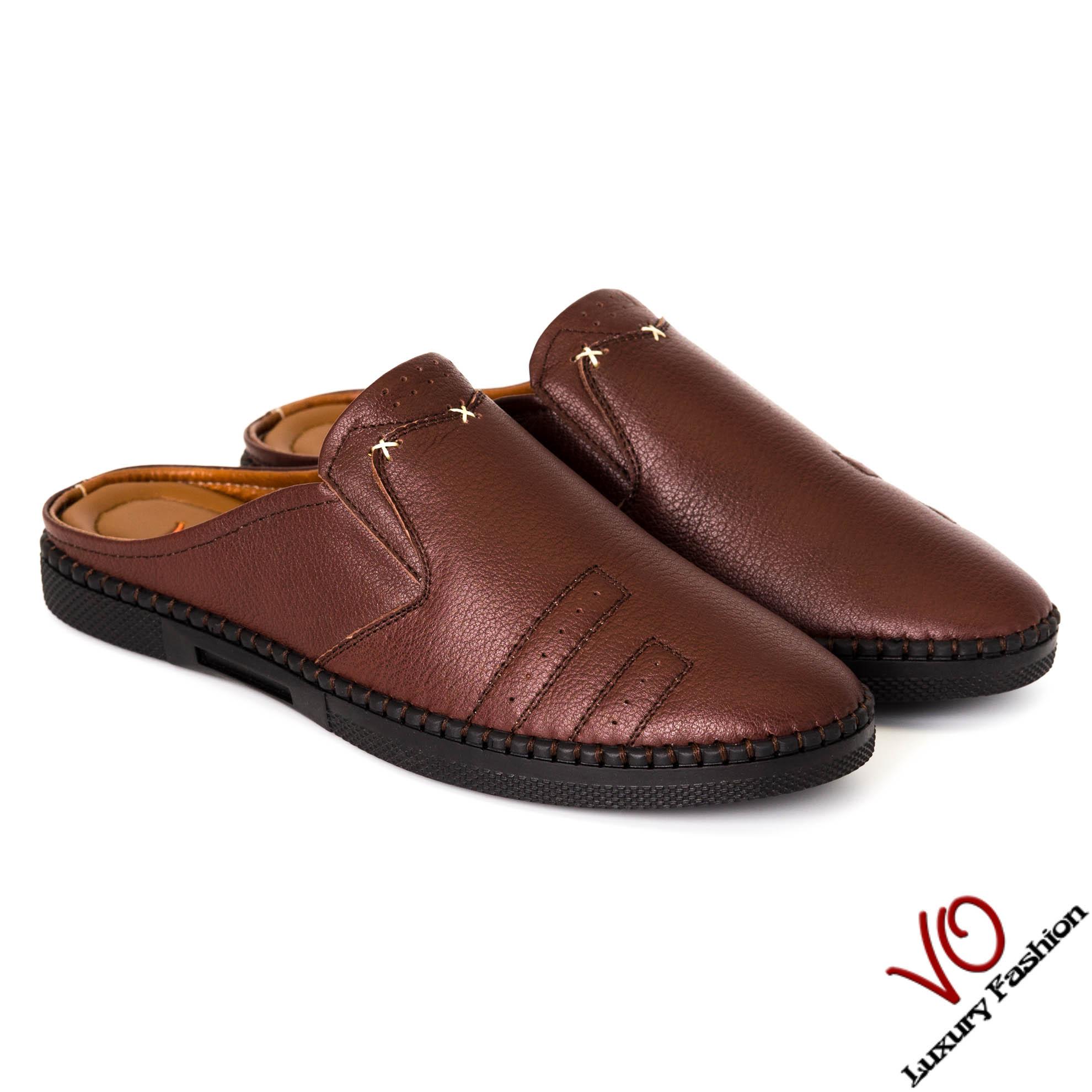 Dép bít đầu- dép sục da bò thật VO Shoes KK41