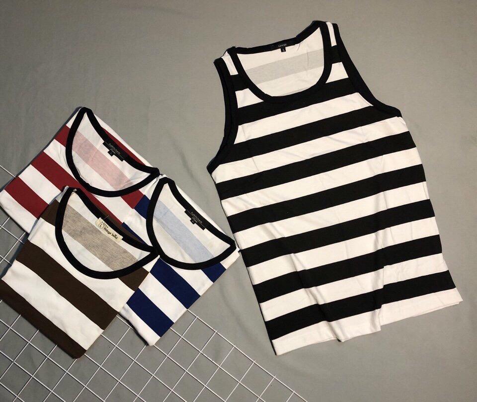 Kman Áo thun ba lỗ Hàn Quốc thun cotton thoáng mát 004