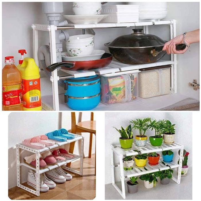 Kệ gầm bếp 2 tầng tiện lợi