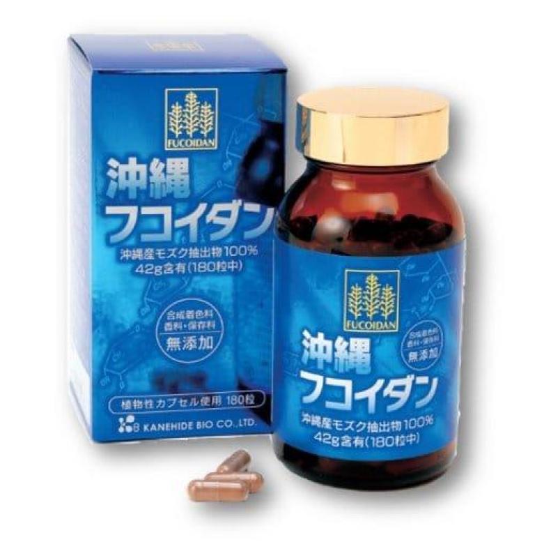 Okinawa Fucoidan Kanehide Bio xanh 180 viên trị ung thư Nhật Bản nhập khẩu