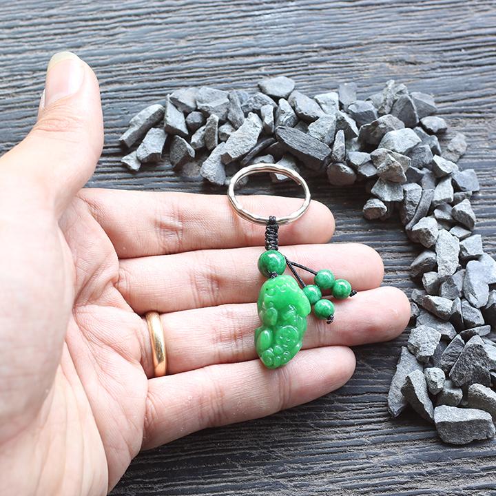 Móc khóa tỳ hưu cẩm thạch 1.JPG