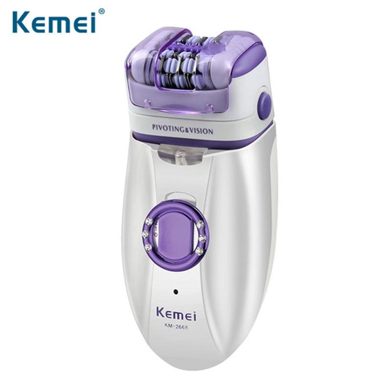 Máy nhổ lông và cạo lông 2 in 1 luxury kemei km-2668