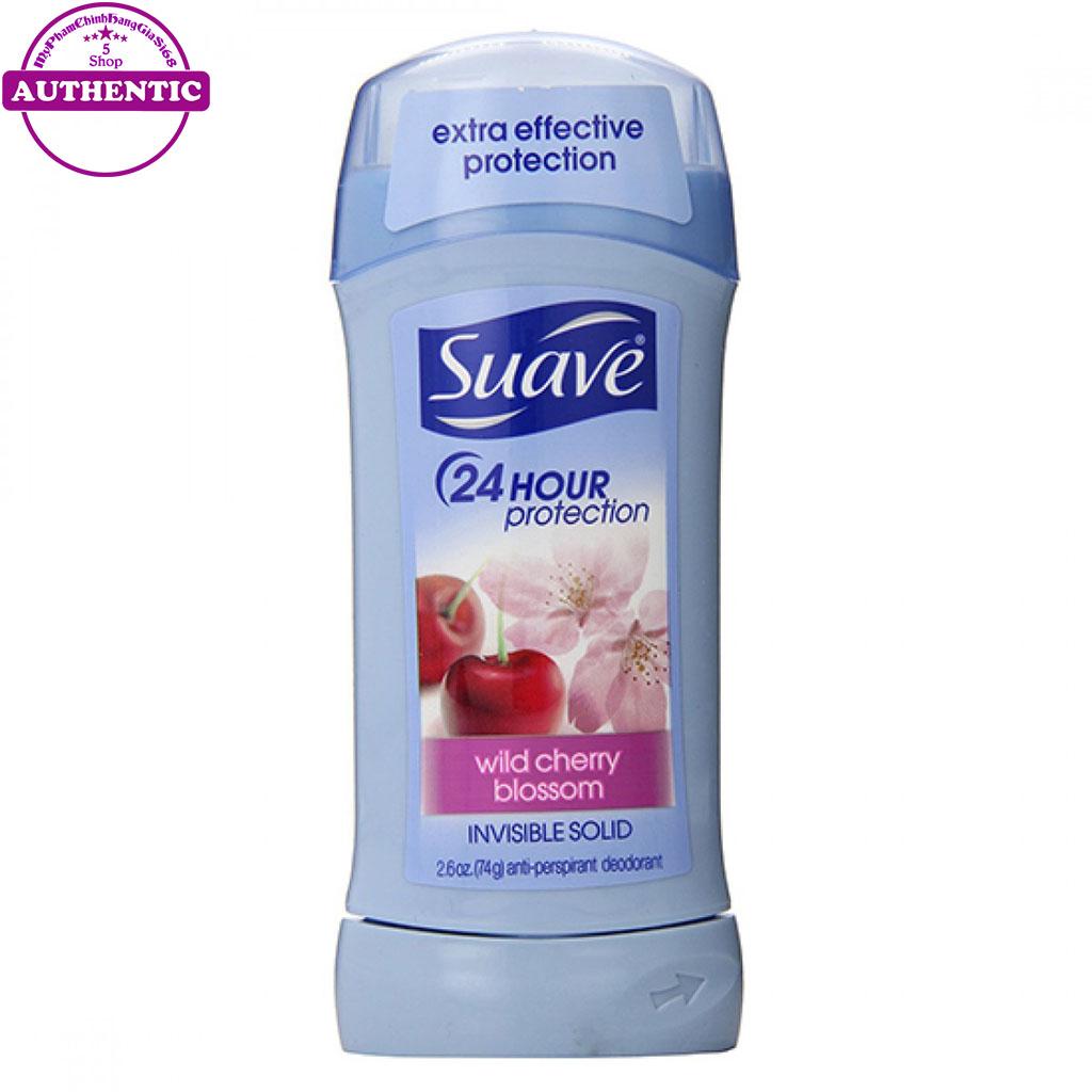 Lăn khử mùi cho nữ suave 24 hour protection 74g cherry