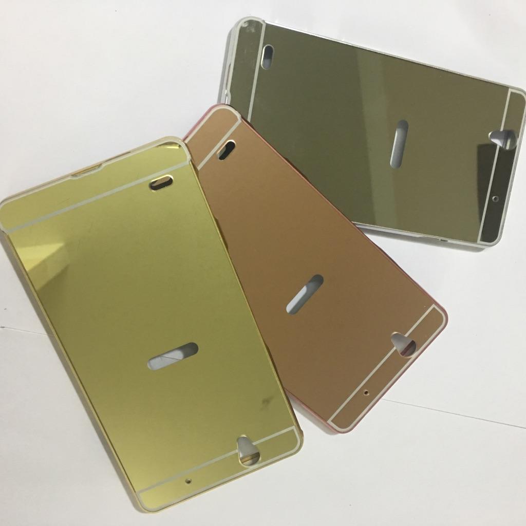 Sony C4 - Ốp lưng tráng gương viền hợp kim cho điện thoại