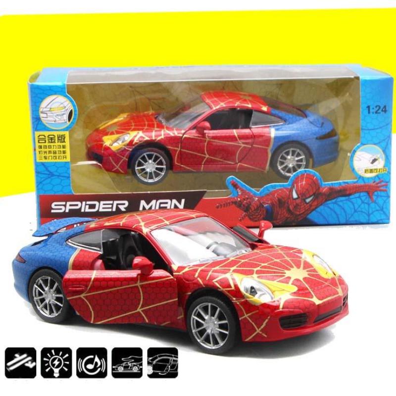 Xe mô hình sắt Spider man tỉ lệ 1:24