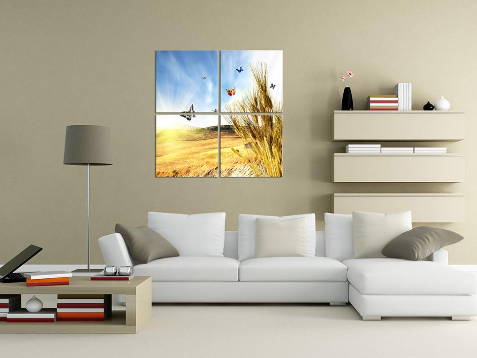 Bộ 4 tranh treo tường Saigonposter D288A Bướm Xuân