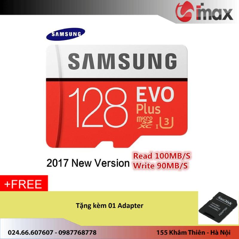 Thẻ nhớ 128GB Samsung Evo Plus New (100 Mb/s) + Adapter