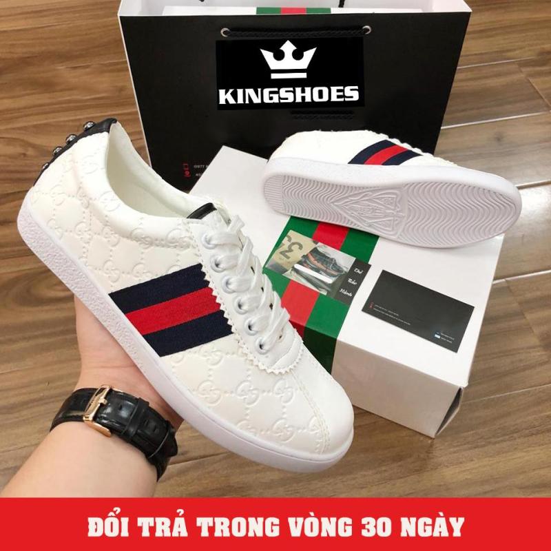 Giày Sneaker Nam Trắng Cực Hot (Giá Sốc) - KINGSHOES (KS12)