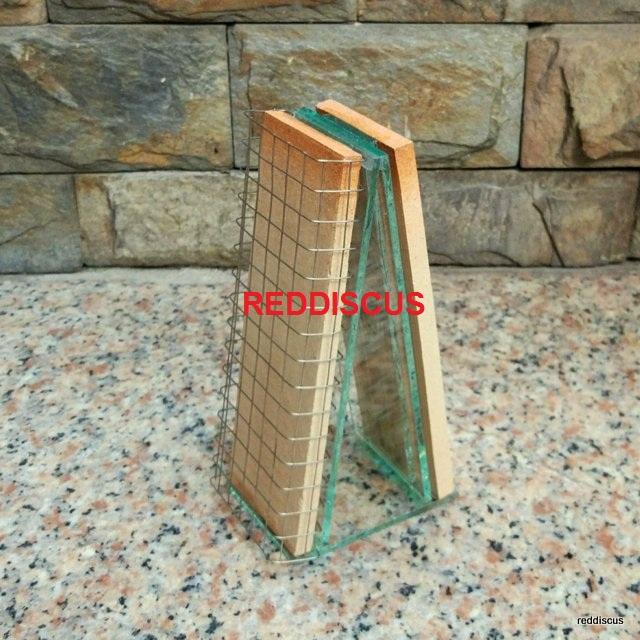 Bộ 2 cái Giá thể cá đĩa đẻ loại gạch men cao cấp có lưới inox