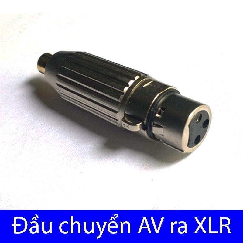 Đầu jack chuyển av/rca ra xlr đầu âm mak mầu vàng