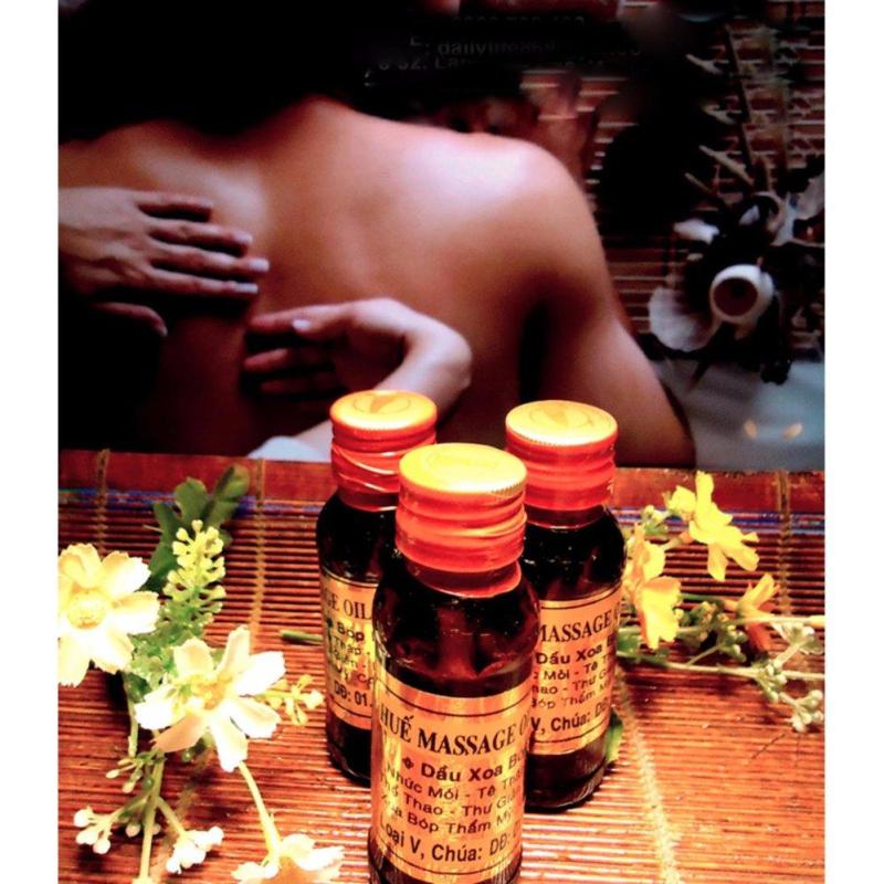 3 dầu xoa bóp massage Huế , ĐẶC SẢN HUẾ ( loại đặc biệt , 3 chai x 60ml ) nhập khẩu