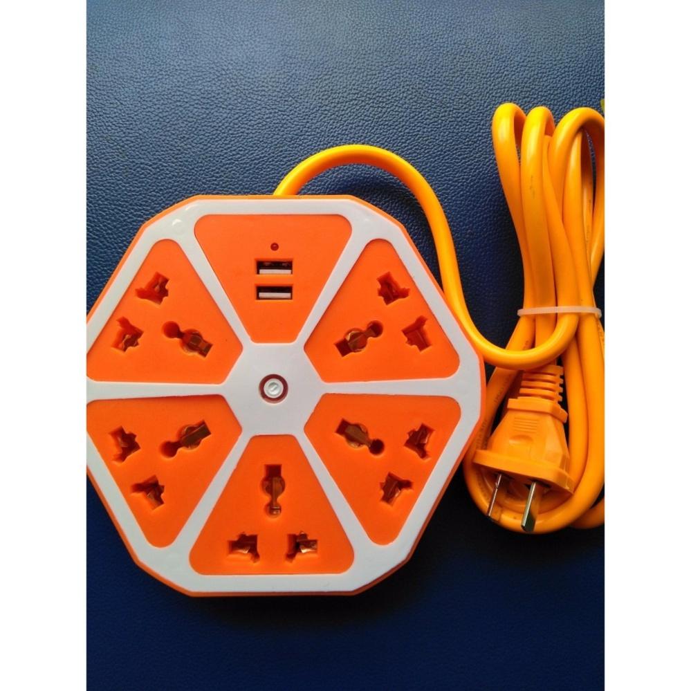Ổ cắm điện đa năng có cổng usb hình trái cam